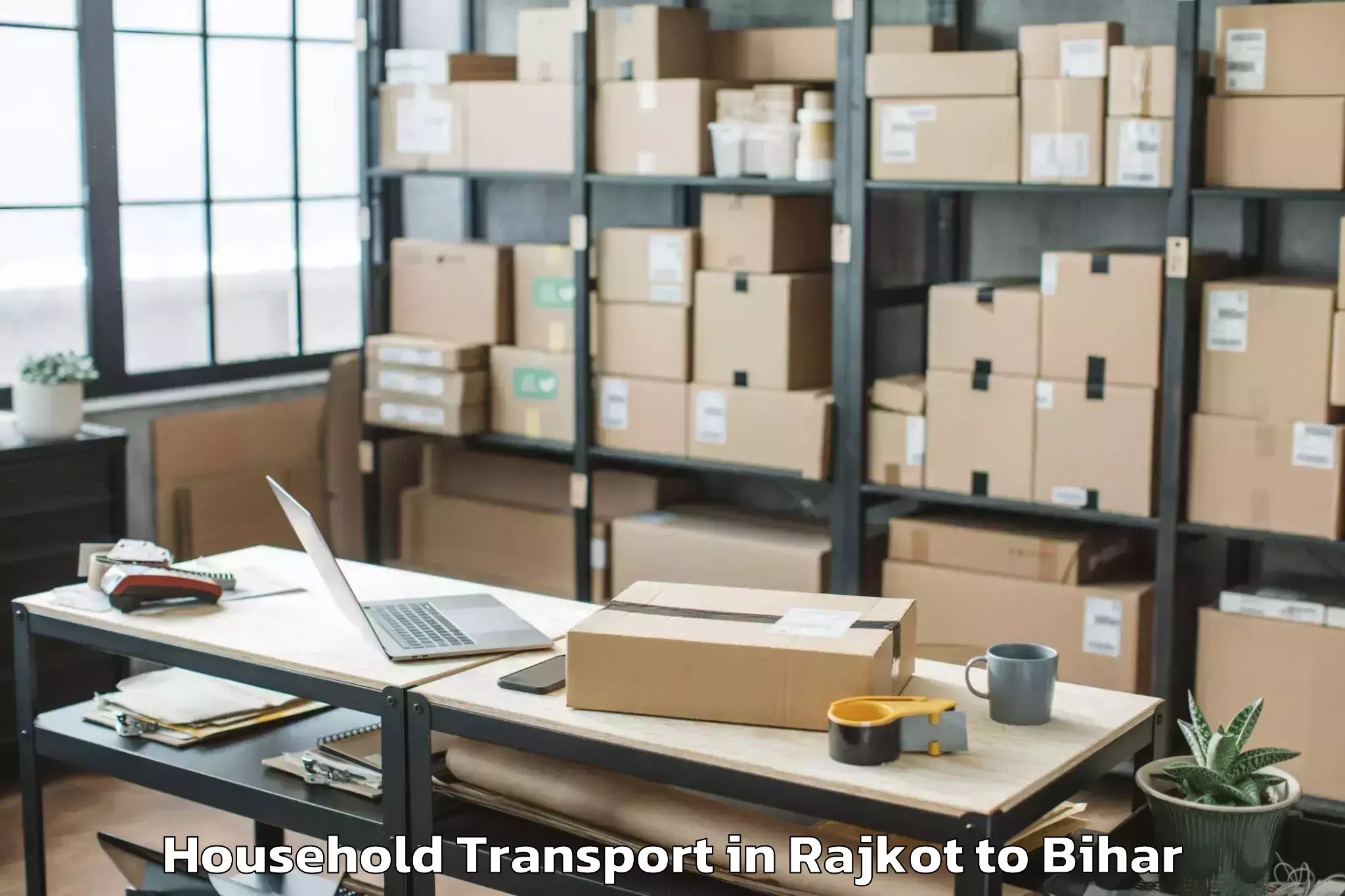 Quality Rajkot to Bhindas Household Transport